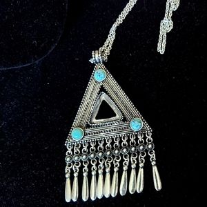 3/$15 Nadine West triangle pendant necklace